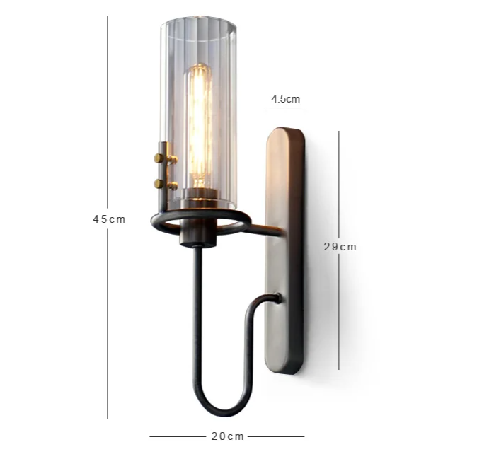 Wandlamp Light & Shadow – Nordic Glas & Metaal E27 LED