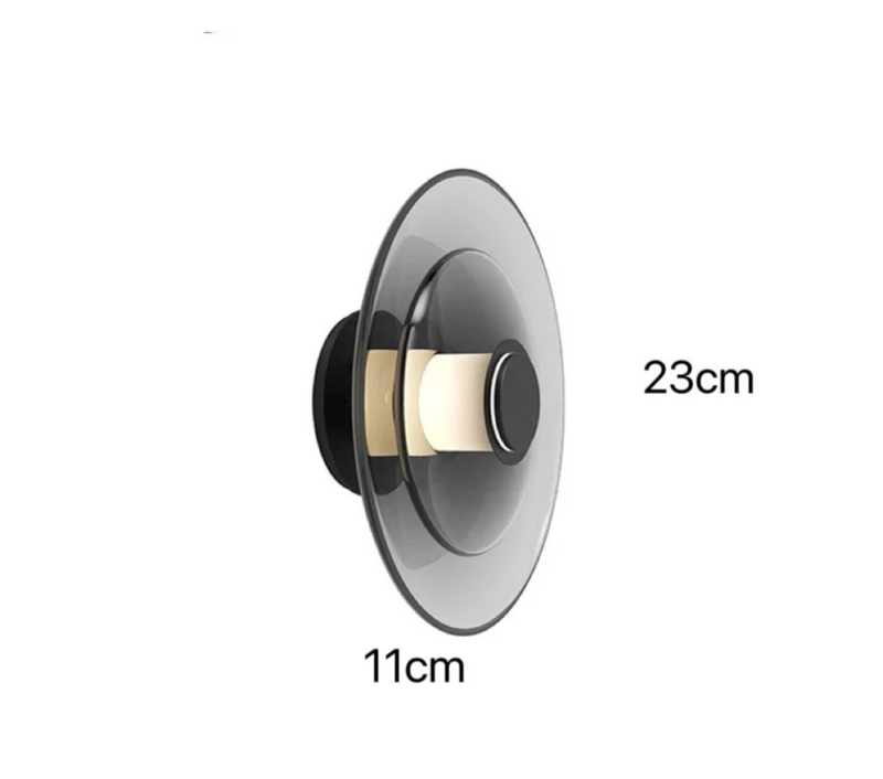Nordic AuraGlass – Moderne Glazen LED Wandlamp