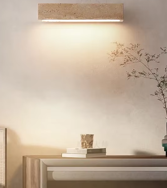 Wabi-Sabi Natuursteen Wandlamp