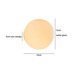 LumoSphere Witte Glasbol LED Wandlamp