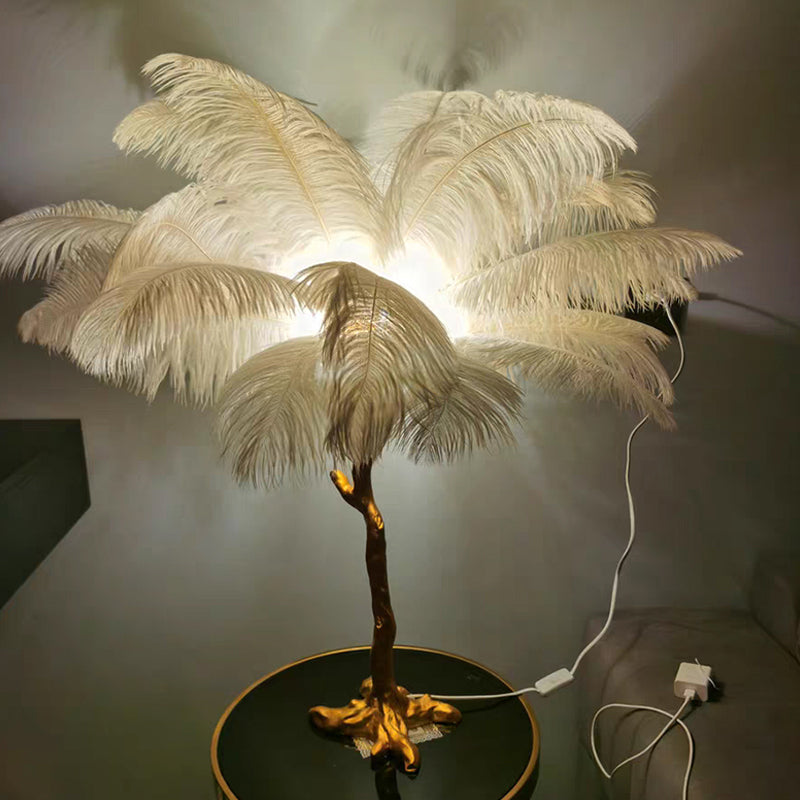 Nordic Struisvogel Veren Vloerlamp