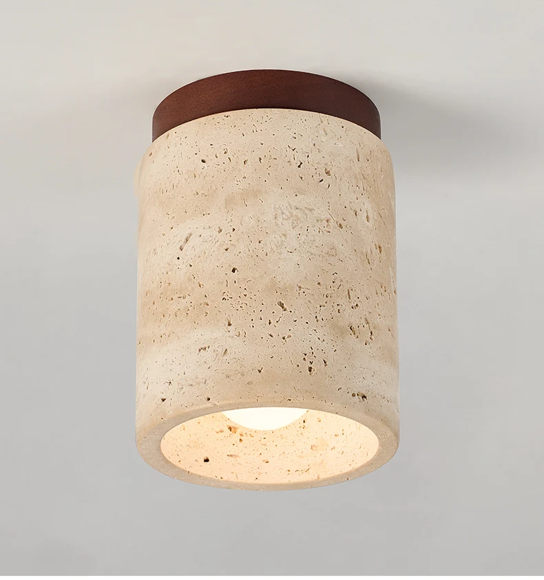 Wabi Sabi Travertin Plafondlamp