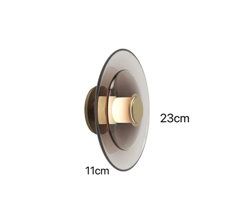 Nordic AuraGlass – Moderne Glazen LED Wandlamp