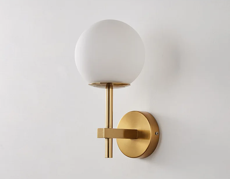 LumiNord – Nordic Moderne LED Wandlamp met Glazen Lichtbol