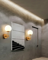 LumiNord – Nordic Moderne LED Wandlamp met Glazen Lichtbol