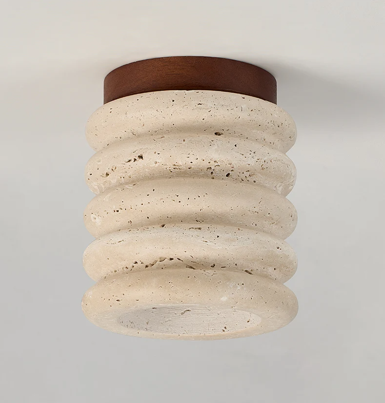 Wabi Sabi Travertin Plafondlamp