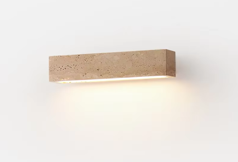 Wabi-Sabi Natuursteen Wandlamp
