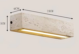 Wabi-Sabi Natuursteen Wandlamp