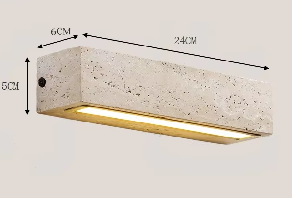 Wabi-Sabi Natuursteen Wandlamp