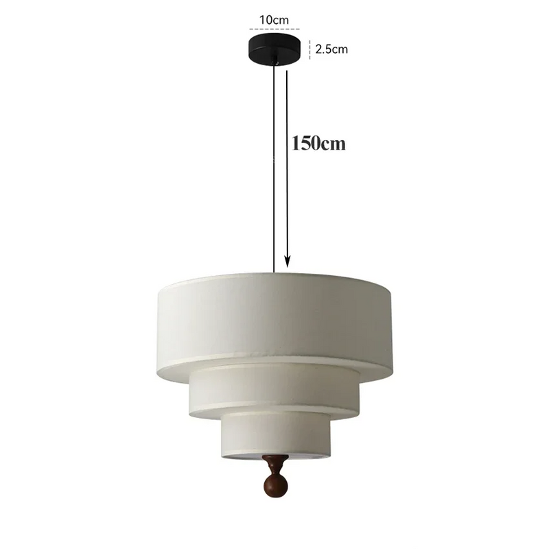 Boho Green Fabric Hanglamp