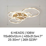 Unieke en Moderne  Led-Plafondlamp