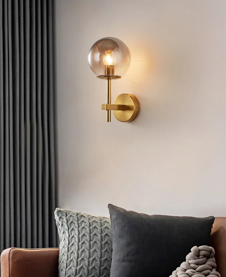 LumiNord – Nordic Moderne LED Wandlamp met Glazen Lichtbol