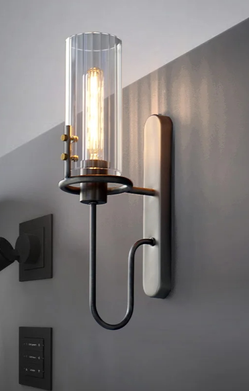 Wandlamp Light & Shadow – Nordic Glas & Metaal E27 LED