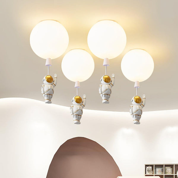 Moderne Maan/Astronauten Led Plafondlamp