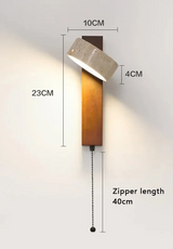 AureaCave Wabi-Sabi Travertin Wandlamp