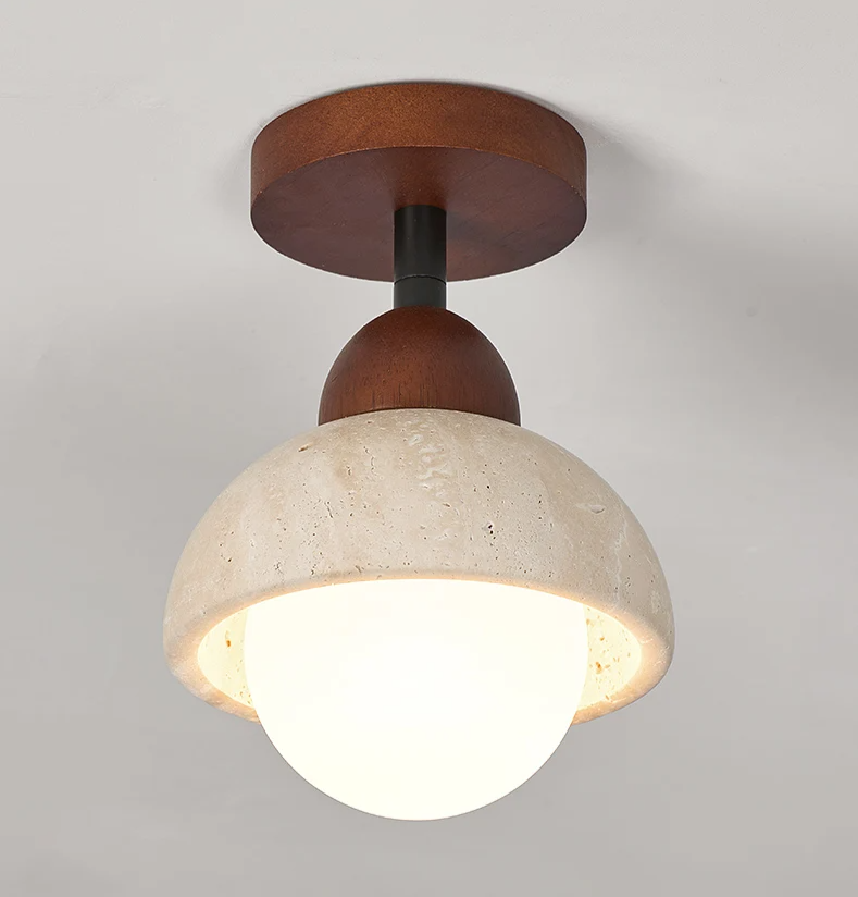 Wabi Sabi Travertin Plafondlamp
