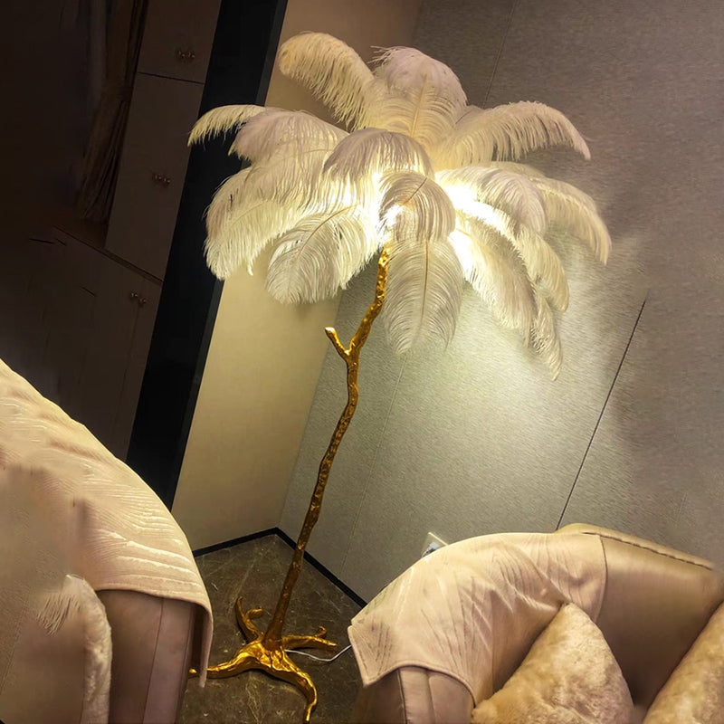 Nordic Struisvogel Veren Vloerlamp