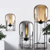 Scandinavische Vloerlamp Glasbol Oda Pulpo Stijl Metaal E27 Modern