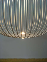 Moderne Italiaanse Spokes Hanglamp LED Metaal Kooi Design – Zwart