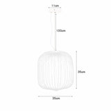 Moderne Italiaanse Spokes Hanglamp LED Metaal Kooi Design – Zwart