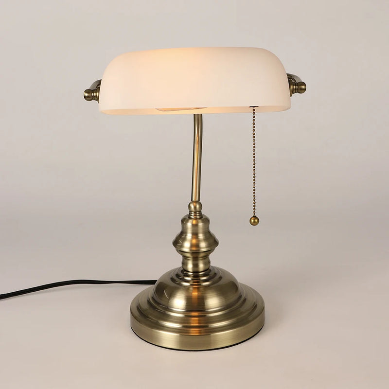 Mid-Century Bankers Tafellamp E27 LED Voor Studie & Kantoor