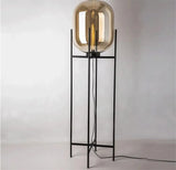 Scandinavische Vloerlamp Glasbol Oda Pulpo Stijl Metaal E27 Modern