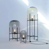 Scandinavische Vloerlamp Glasbol Oda Pulpo Stijl Metaal E27 Modern