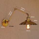 Nordic Retro Wandlamp E27 Industrieel Vintage Met Verstelbare Arm