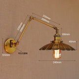 Nordic Retro Wandlamp E27 Industrieel Vintage Met Verstelbare Arm