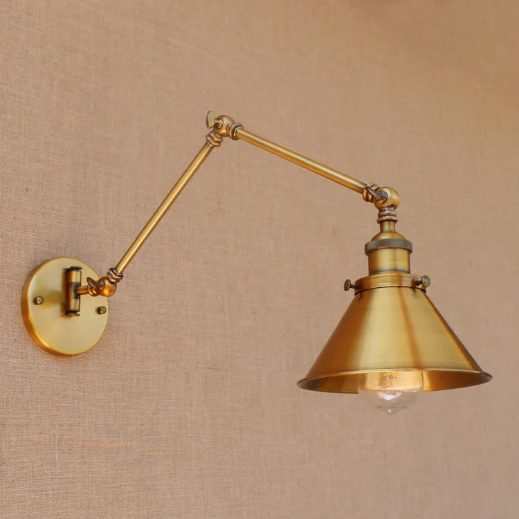 Nordic Retro Wandlamp E27 Industrieel Vintage Met Verstelbare Arm