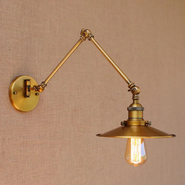 Nordic Retro Wandlamp E27 Industrieel Vintage Met Verstelbare Arm