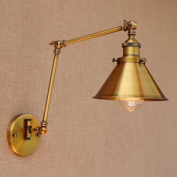 Nordic Retro Wandlamp E27 Industrieel Vintage Met Verstelbare Arm