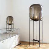 Scandinavische Vloerlamp Glasbol Oda Pulpo Stijl Metaal E27 Modern