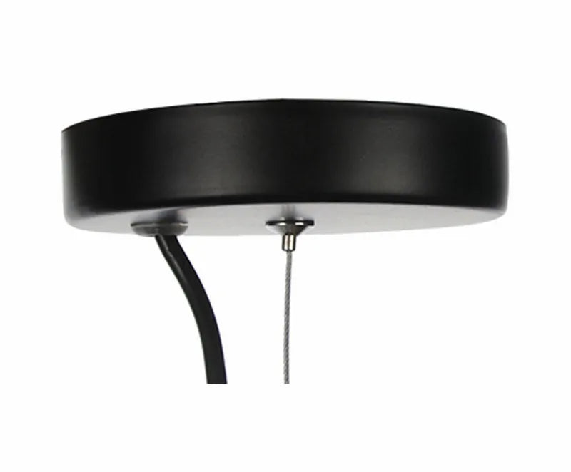 Moderne Italiaanse Spokes Hanglamp LED Metaal Kooi Design – Zwart
