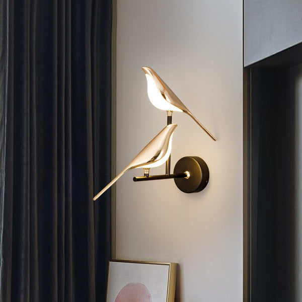 Moderne Wandlamp In De Vorm Van Vogels