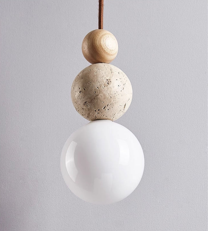 Moderne Travertin Hanglamp In Eenvoudige Stijl