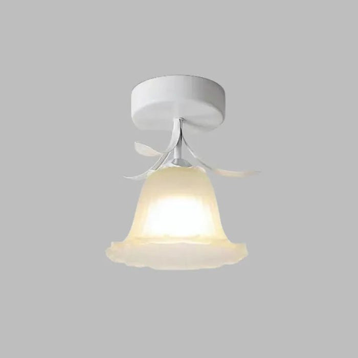 Eenvoudige Tiffany Plafondlamp Met Minibloemen