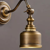Koperen Wandlamp – Vintage LED Sconce met Helder Glas E14