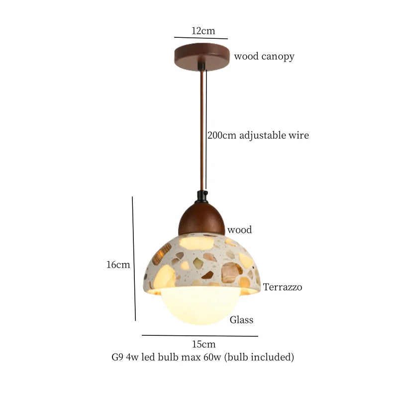 Hanglamp LED Marmer Voor Woonkamer & Slaapkamer