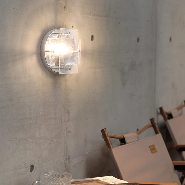 Ijsglas Wandlamp – Chroom Metaal G9 LED Sconce 5–10m²