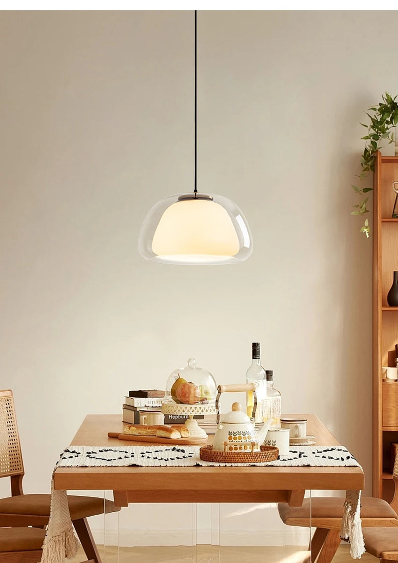 Hanglamp Glas Ø25/40cm Nordic Modern Voor Woon- & Eetkamer