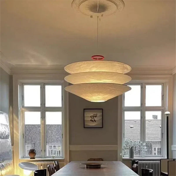Scandinavische Papieren Hanglamp E27 5-Lichts Voor Woonkamer & Keuken