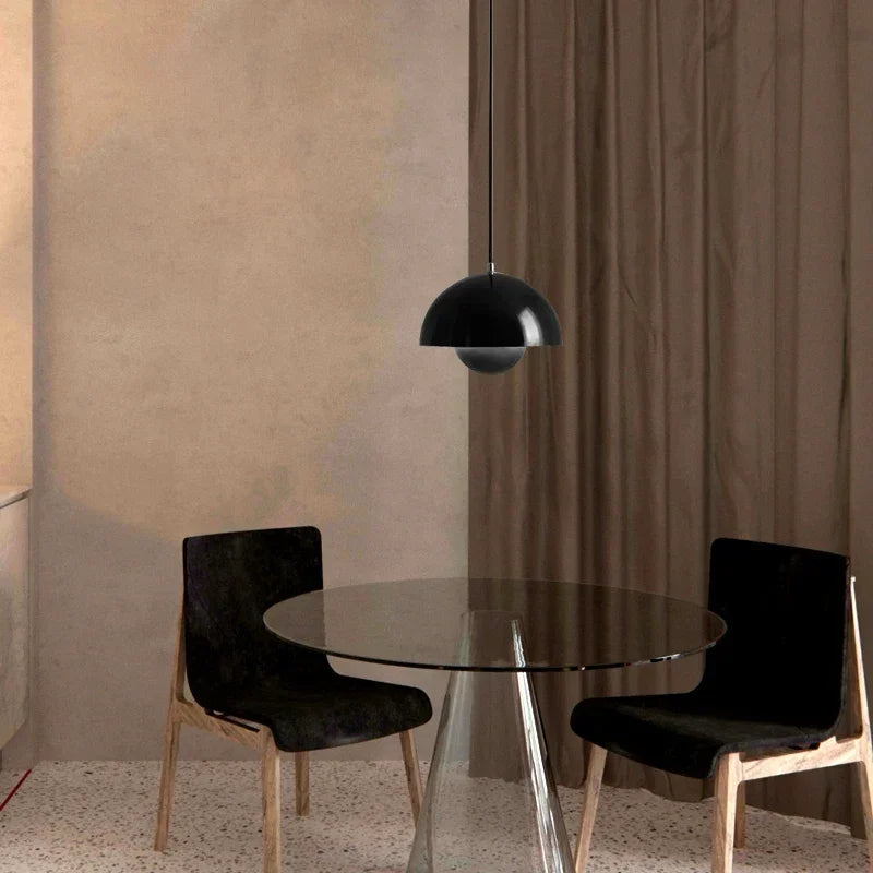 Deense Design Hanglamp – Halfronde Bloemknop LED Pendelarmatuur