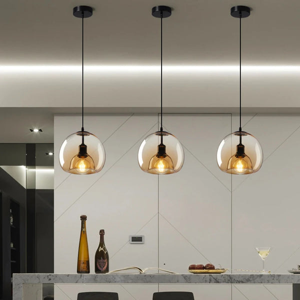 Nordic LED Hanglamp – Moderne E27 Plafondlamp voor Woonkamer & Eetkamer