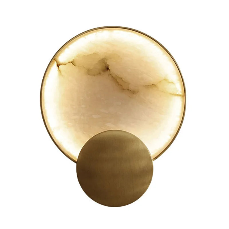 Round Marble Wall Lamp