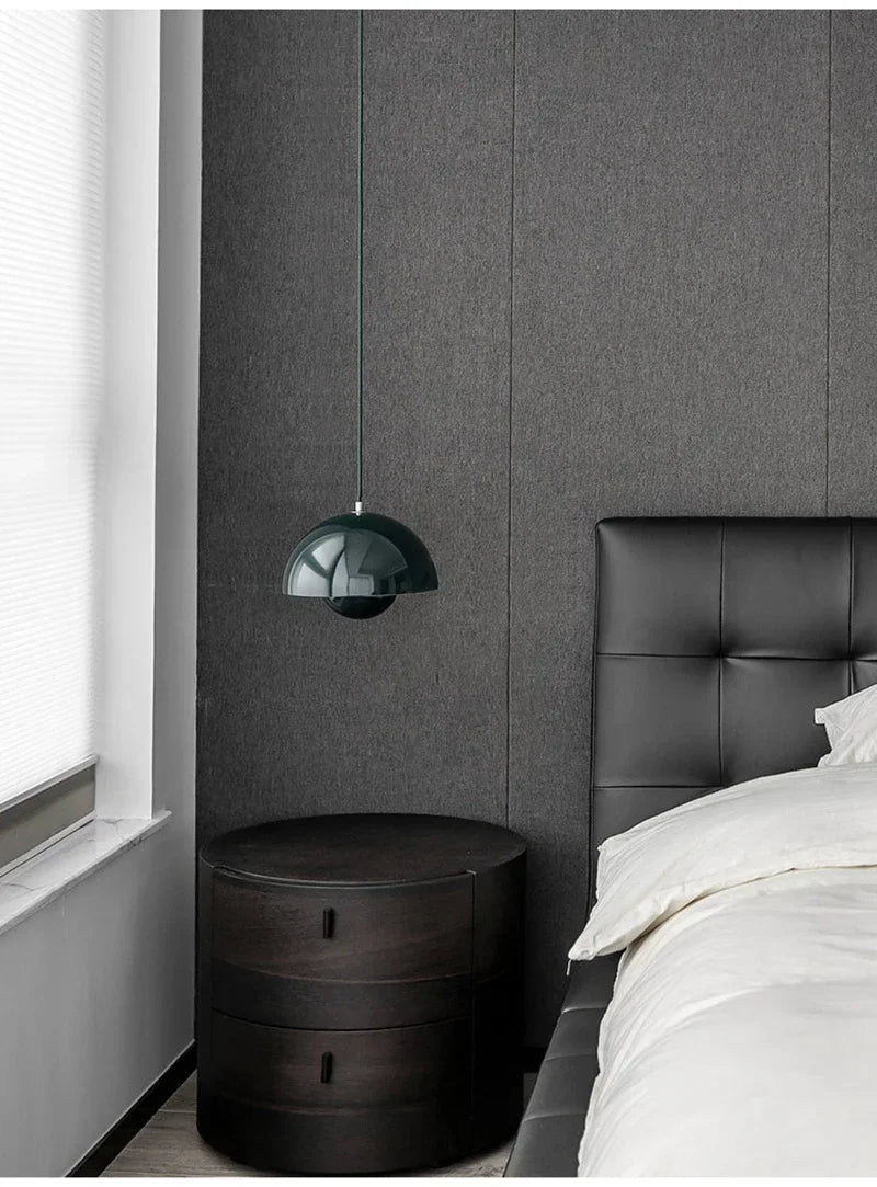 Deense Design Hanglamp – Halfronde Bloemknop LED Pendelarmatuur