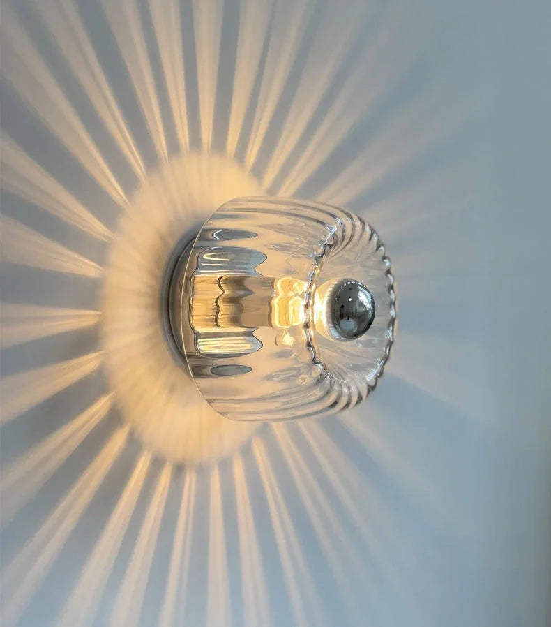 Nordic Wandlamp Glas LED Bauhaus Design – Goud/Zilver