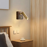 Wandlamp met Schakelaar – Hout & Messing, Goud/Zilver, E27 LED