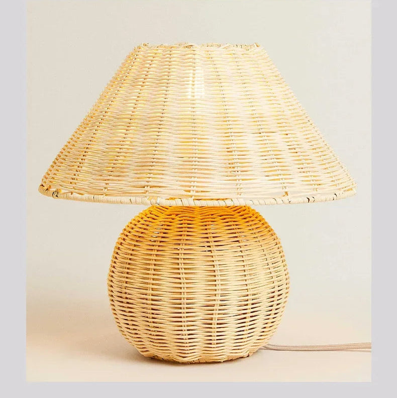 Handgemaakte Rotan Vloerlamp Wabi Sabi Japans Nordic Stijl – E27