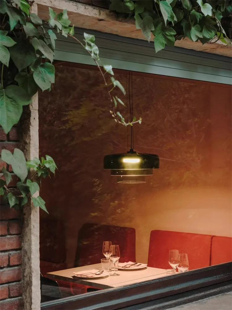 Nordic LED Hanglamp van Glas – Kleurrijke Moderne Plafondlamp